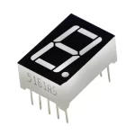 1 Digit 7 Segment Display - Common Cathode
