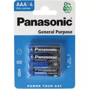 AAA panasonic Zinc Battery 4pcs