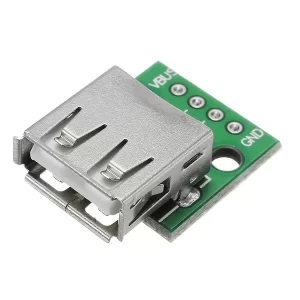 USB 2.0 Female Head Socket Turn DIP 4P Adapter Plate Welding Mobile Power Cable USB-03