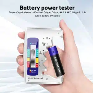 Digital Battery Tester with LCD Display C D N AA AAA 9V 1.5V Button Cell