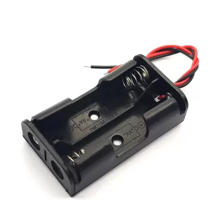 2AA Batteries Storage Box Holder