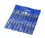 20 Pcs 3mm Shank Diamond Grinding Bits Head Mounted Burr Point Set For Jade Jewelry, Stone, Ceramic Grinding/ Carving/ Polishing