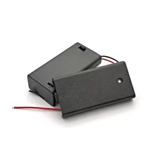 2AA Battery Storage Box Case with Switch