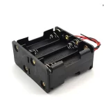 back to back 8AA Batteries Storage Box Holder