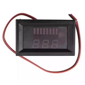 DC 6v/12v/24v/36v/48v/60v Lead-acid Lithium Battery Level Display Capacity LED Indicator Red