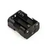 back to back 6AA Batteries Storage Box Holder