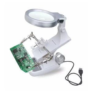3X4.5X Helping Hand for soldering and Repair With LED