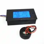 AC 220V 100A Single Phase Digital Wattmeter PZEM-061 with Coil CT