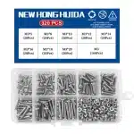 320pcs M3 Stainless Steel Round Head Cross Screw Set