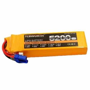 TCBWORTH Lipo Battery 3s 11.1v - 5200mAh 60C XT60