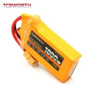 TCBWORTH Lipo Battery 3s 11.1v - 1300mAh 60C XT60