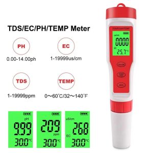 4 in 1 PH/ TDS/ EC/ Temperature Meter - TPH01139F