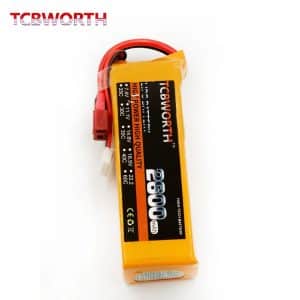 TCBWORTH Lipo Battery 2s 7.4v - 2600mAh 60C XT60