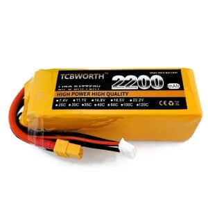 TCBWORTH Lipo Battery 4s 14.8v - 2200mAh 60C XT60