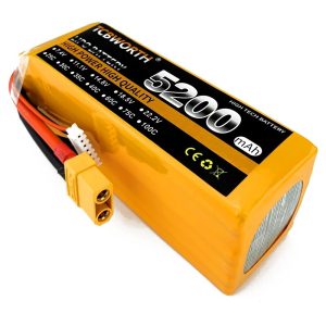 TCBWORTH Lipo Battery 6s 22.2v - 5200mAh 60C XT60