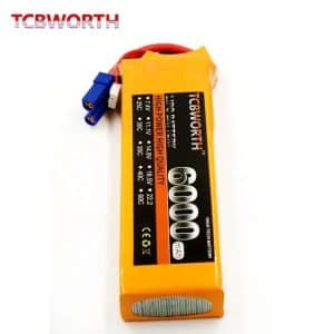 TCBWORTH Lipo Battery 2s 7.4v - 6000mAh 60C XT60