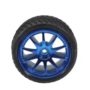 65mm Rubber Wheel Tire With Sponge Liner For 1:10 1/10 Smart Car Robot