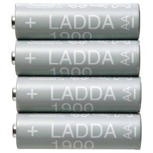 RECHARGEABLE LADDA BATTERIES 1900MAH (R6 AA 1.2V) - MADE IN JAPAN (One Battery )