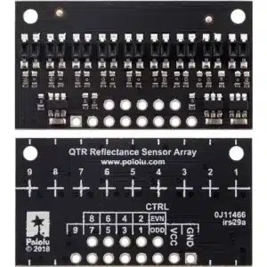 Pololu QTR-HD-09A Reflectance Sensor Array: 9-Channel, 4mm Pitch, Analog Output