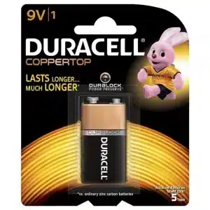 9v Duracell Alkaline Battery