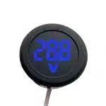 30mm Open Hole Diameter Mini LED Digital Battery Voltage Voltmeter DC 4-100V 2 wires with Reverse Connection Protection BLUE LED