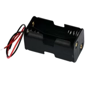 back to back 4AA Batteries Storage Box Holder