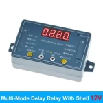 DC 12V 10A Adjustable Time Delay Relay Module 32 Modes LED Digital Trigger Timer Control Switch with Shell