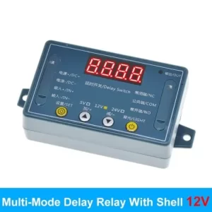 DC 12V 10A Adjustable Time Delay Relay Module 32 Modes LED Digital Trigger Timer Control Switch with Shell