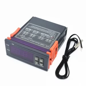 Mh1210B AC 220V Digital LCD Display Temperature Controller Thermostat with Sensor