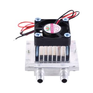 12V Fan cooling system with water cooler block