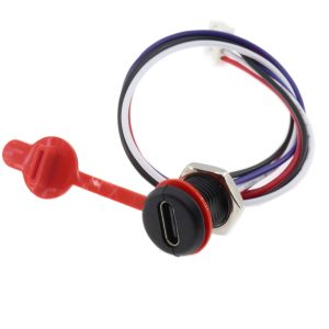 Type-C Female Connector waterproof 4 pin