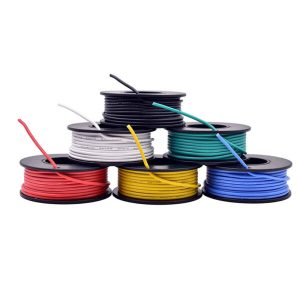 Plusivo 24 AWG Hook Up Solid PVC Wire Roll - 11m