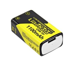 LiitoKala 9V 1100mAh Battery Type-C