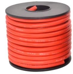 Plusivo 12 AWG Red Hook Up Stranded Silicone Wire Roll - 8m